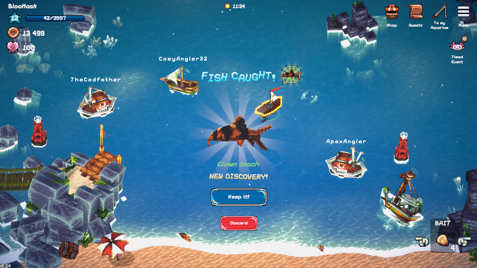 全球鱼友俱乐部：放置好时光/Tiny Aquarium: Social Fishkeeping-4