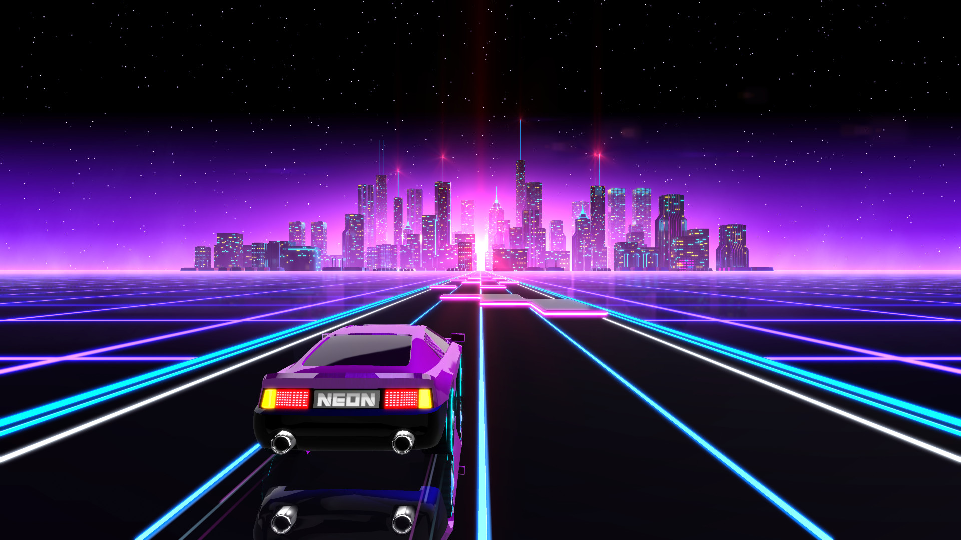 霓虹飞车/Neon Drive-1